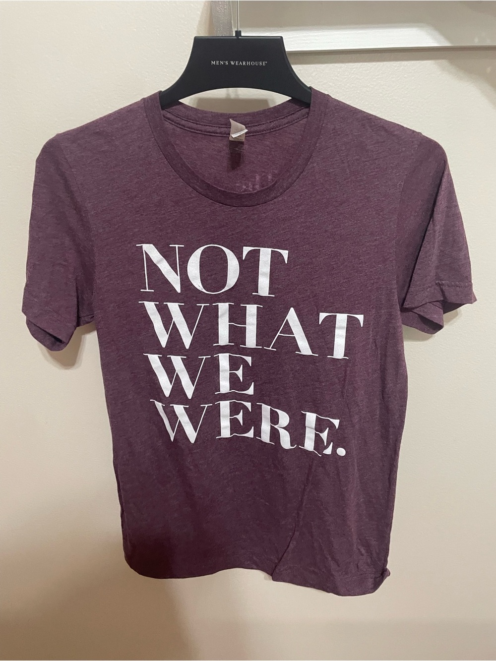The Chosen "Not What We Were”Burgundy/Purple Short Sleeve T-Shirt